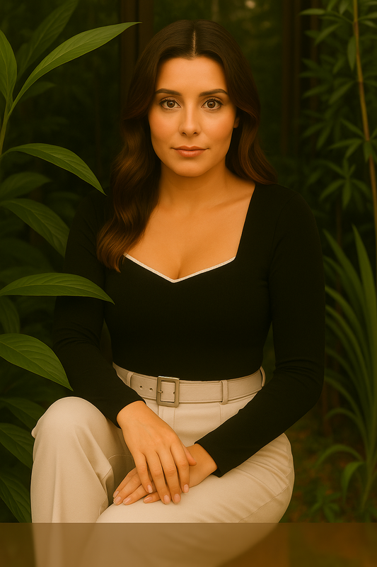 Women's Black Sweetheart Neck Top