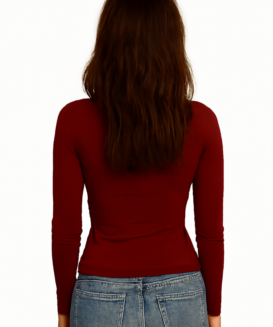 Cut-Out Long-Sleeve T-Shirt