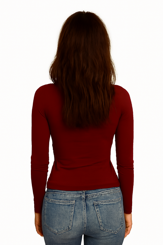 Cut-Out Long-Sleeve T-Shirt