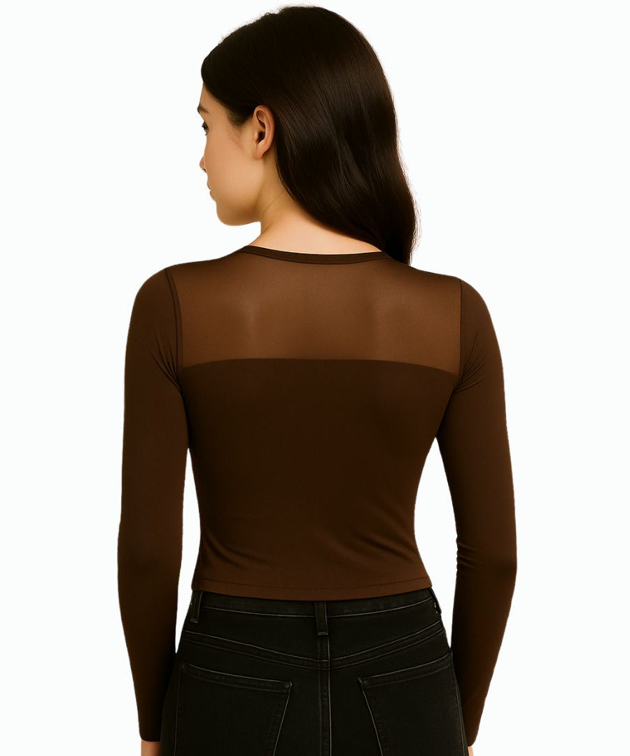 T-Shirt Women Patchwork Basics Long Sleeve