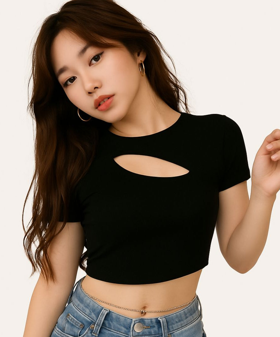 Women's Summer Crew Neck Slim T-Shirt