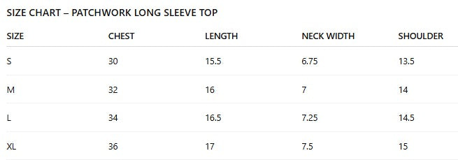 T-Shirt Women Patchwork Basics Long Sleeve