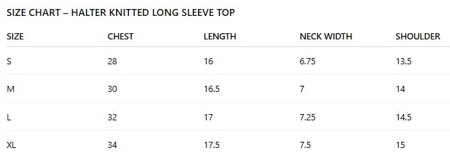 Long Sleeve T-Shirt Women Halter Knitted Spring Design