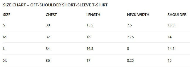 Off-Shoulder Short-Sleeve T-Shirt