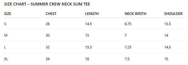 Women's Summer Crew Neck Slim T-Shirt