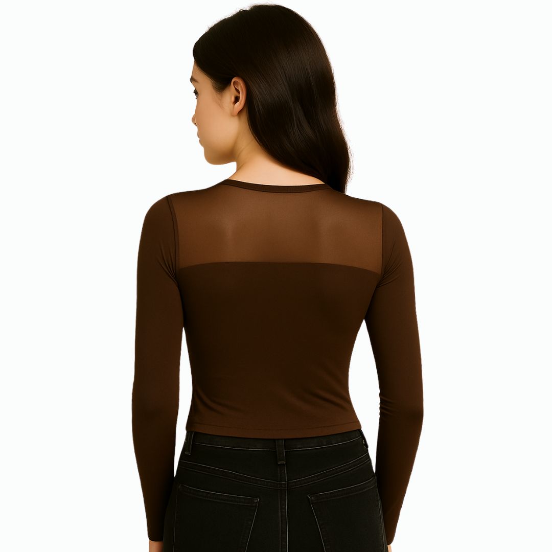 T-Shirt Women Patchwork Basics Long Sleeve