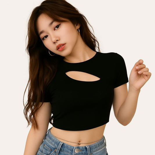 Women's Summer Crew Neck Slim T-Shirt