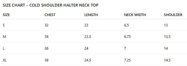 Women's Sexy Cold Shoulder Tee Halter Neck Top