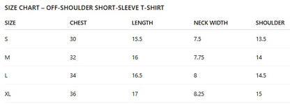 Off-Shoulder Short-Sleeve T-Shirt